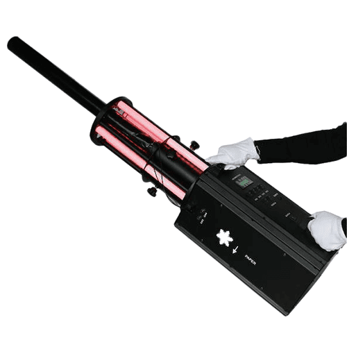 Konfetti Kanone led blaster 4-fach